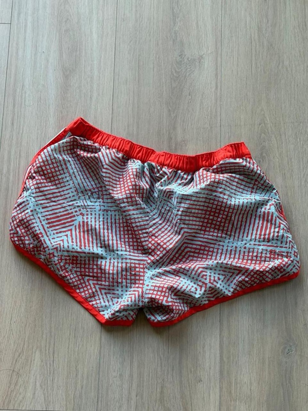 adidas blue and orange-Trim Printed Athletic Shorts - Picture 7 of 7